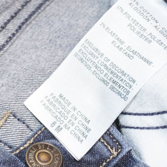 Signature Levi Strauss Modern Boot Cut Jeans, Sz 6 - Picture 5 of 6